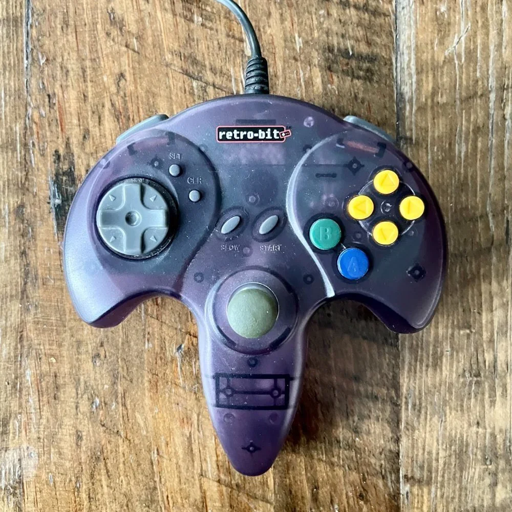 Retro-Bit N64® Controller - Transparent Purple
